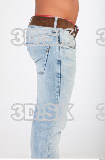 Thigh blue jeans photo reference of Regelio 0007